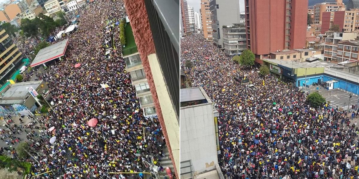 La música se tomó las calles de Bogotá en apoyo a protesta social este domingo