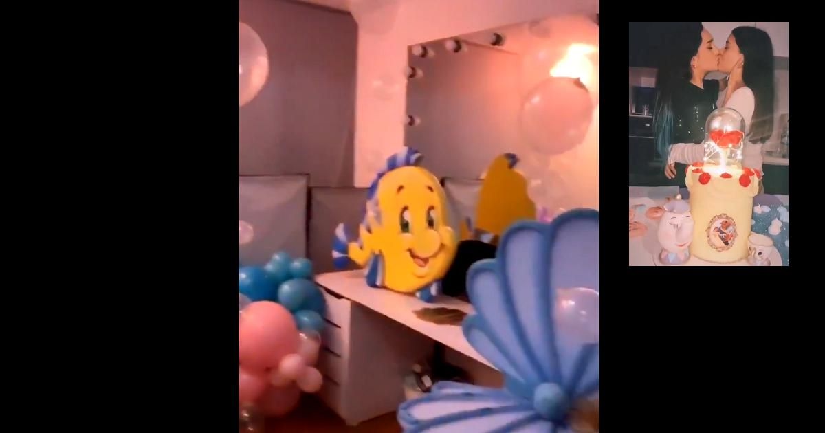 Youtuber Poché sorprendió a su novia disfrazándole el apartamento de Disney
