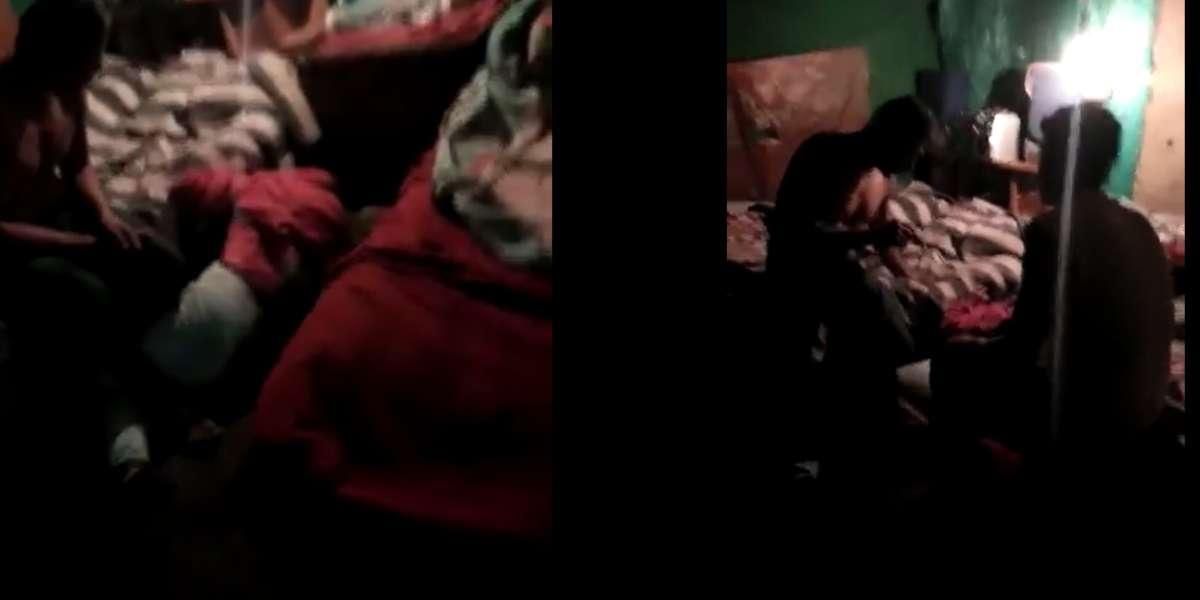 El reprochable video de un borracho golpeando a su esposa frente a sus hijos que indigna a las redes
