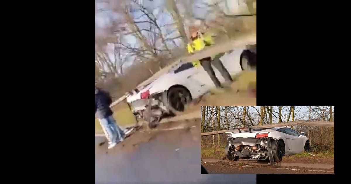 (Video) Jugador del Manchester destruyó su Lamborghini en grave accidente de tránsito
