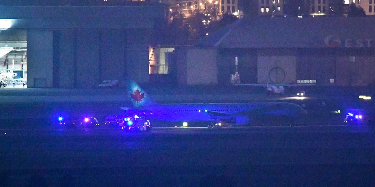 Avión de Air Canada aterriza de emergencia tras varias horas de tensión en Madrid