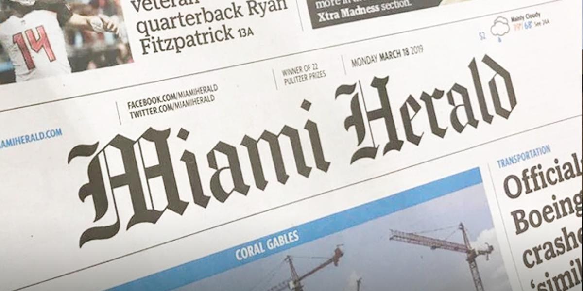 Se declara en bancarrota la empresa dueña del Miami Herald y otros 30 periódicos de EUA