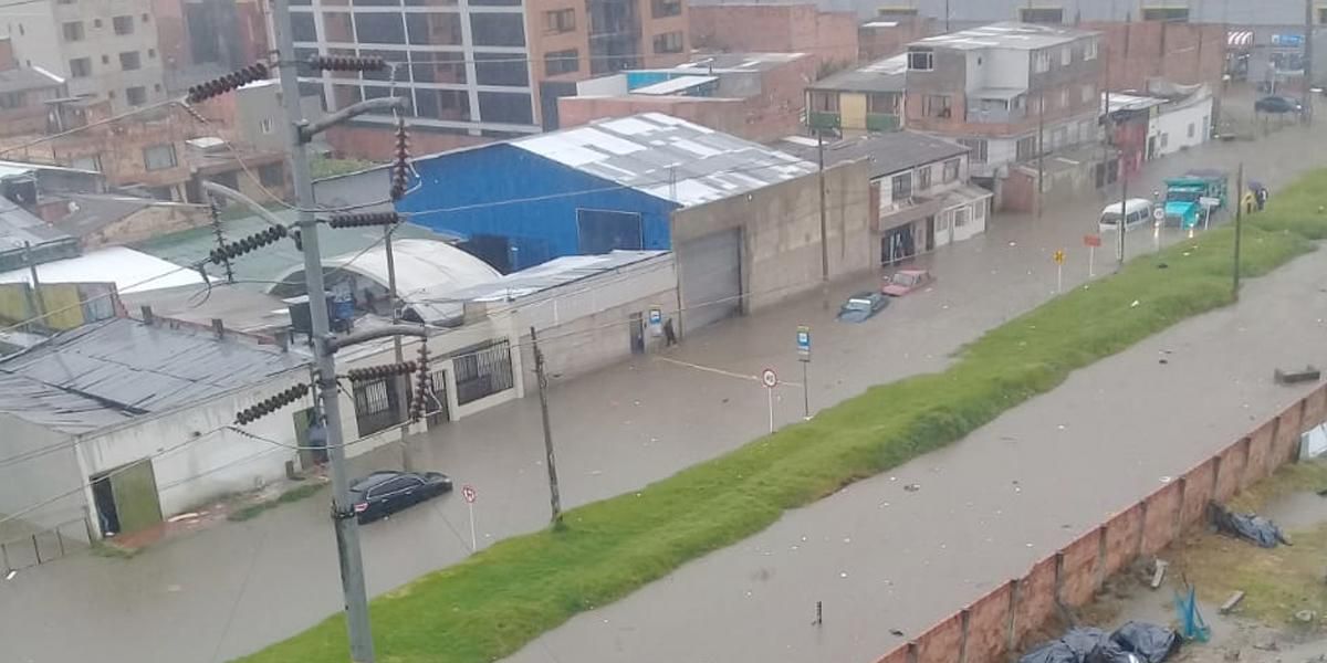 Afectado el norte de Bogotá por torrenciales lluvias