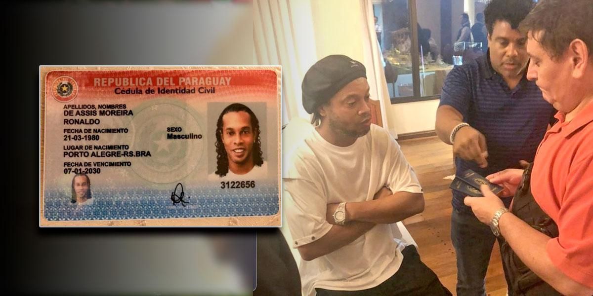 Ordenan arresto de Ronaldinho por ingresar con pasaporte falso en Paraguay