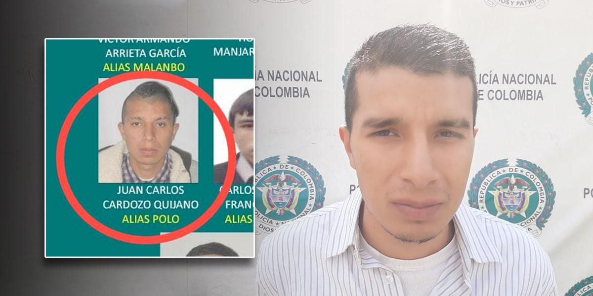 Cae alias ‘Polo’, uno de los delincuentes más buscados de Soacha, Cundinamarca