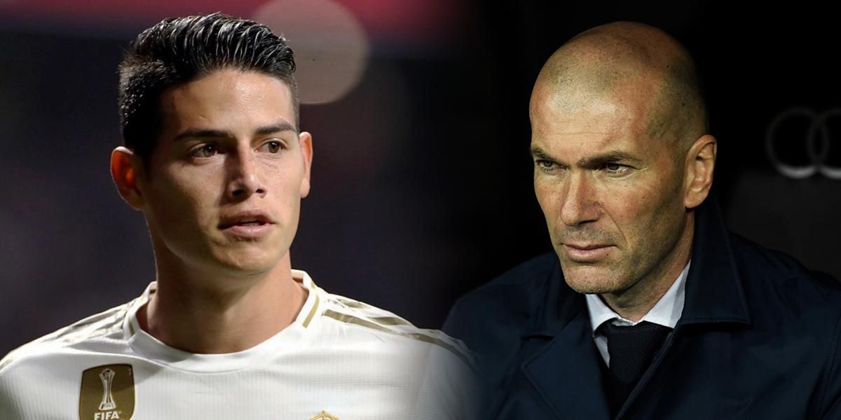La apatía de Zidane por James hace perder hinchas de primer nivel al Real Madrid