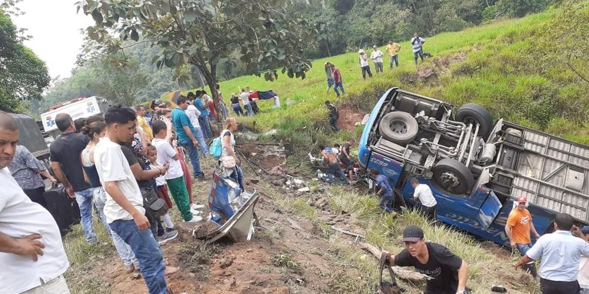Grave accidente en Puerto Triunfo, Antioquia