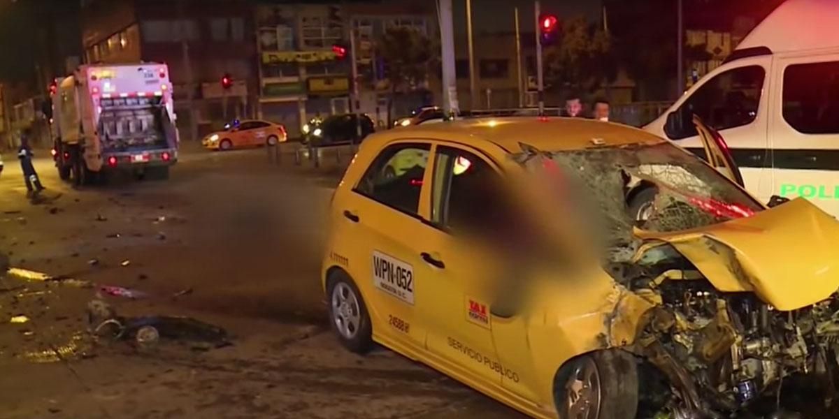 Condenan a casi 3 años de cárcel a taxista por accidente que dejó tres personas muertas en Bogotá