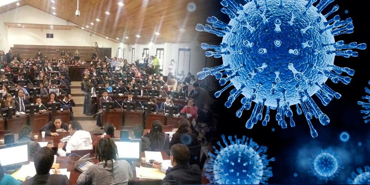Concejo de Bogotá aplica medidas para prevenir propagación del coronavirus