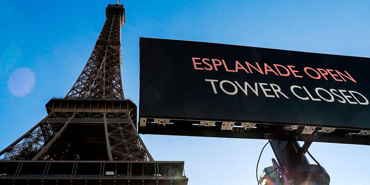 Torre Eiffel cierra por el coronavirus “hasta nuevo aviso”