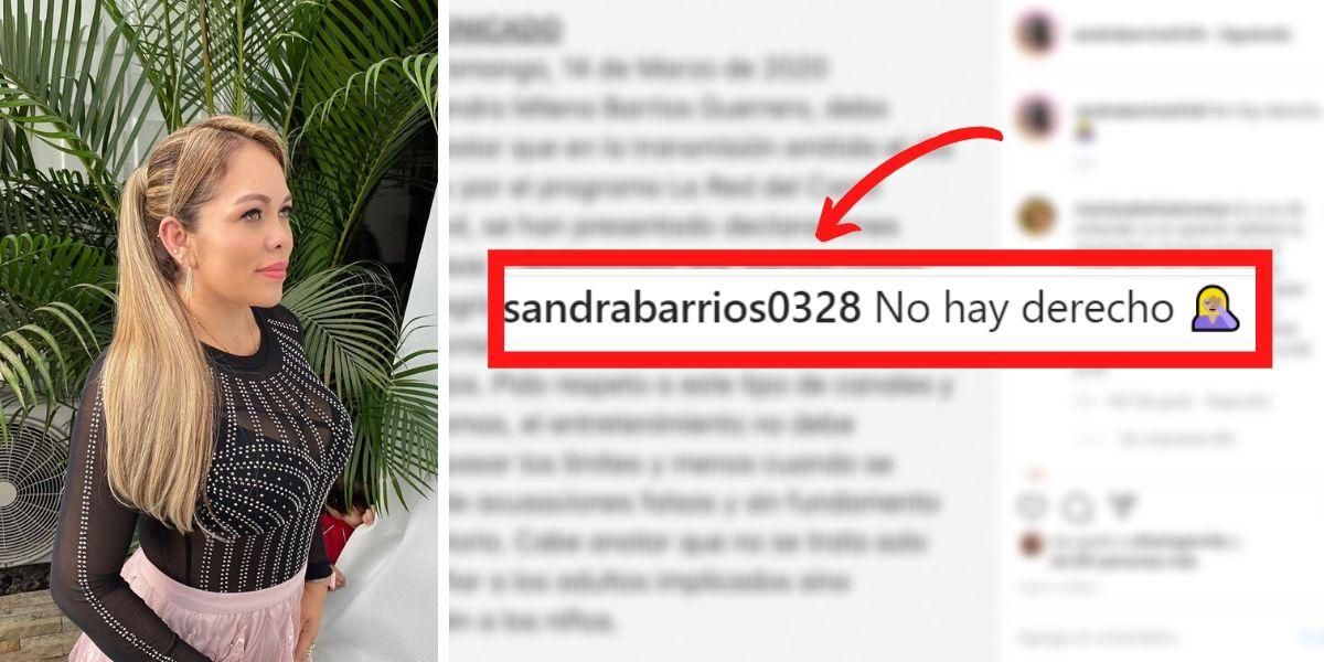 Sandra Barrios responde a acusación