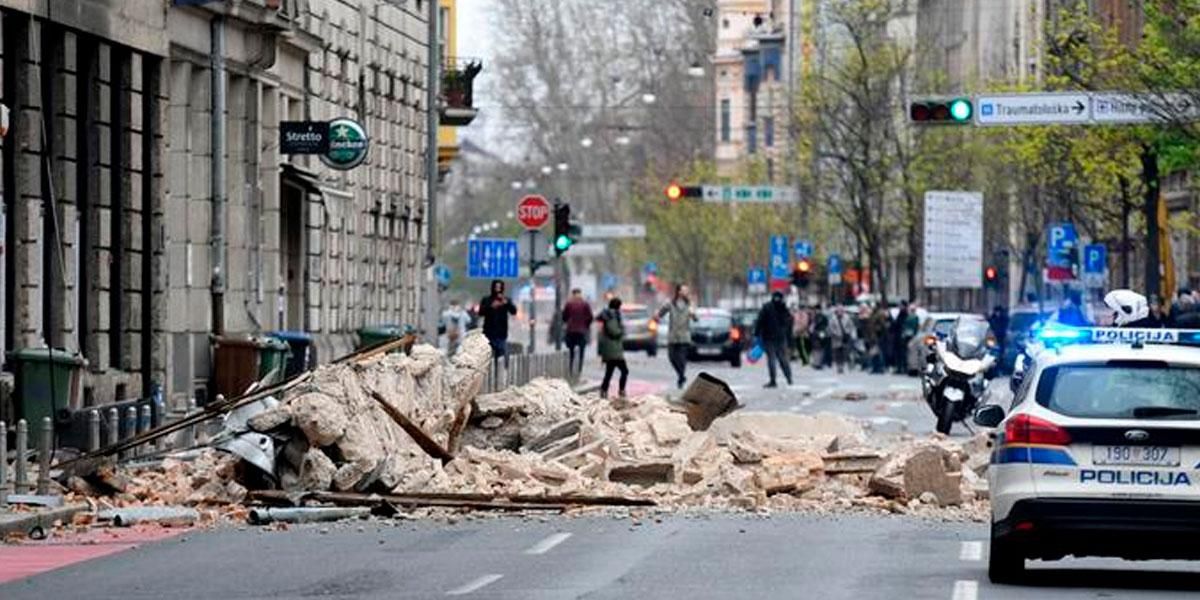Un sismo sacudió a Zagreb, Croacia en plena cuarentena
