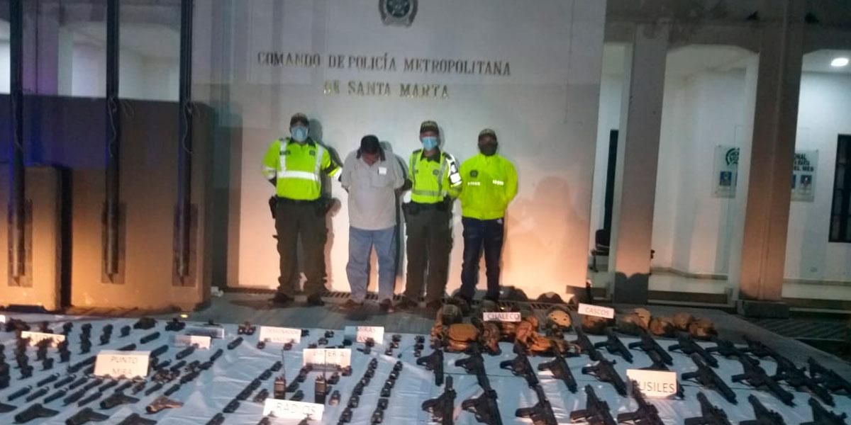 Capturan a conductor que transportaba 26 fusiles en vía Barranquilla-Santa Marta