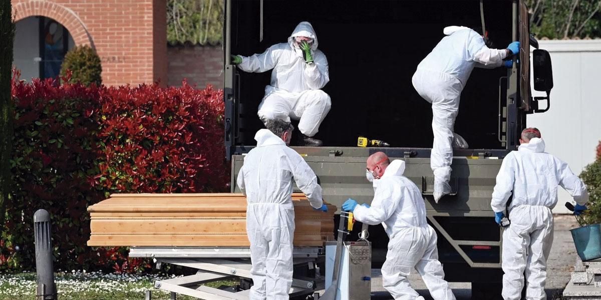 Cifra récord de muertos en España e Italia por la pandemia