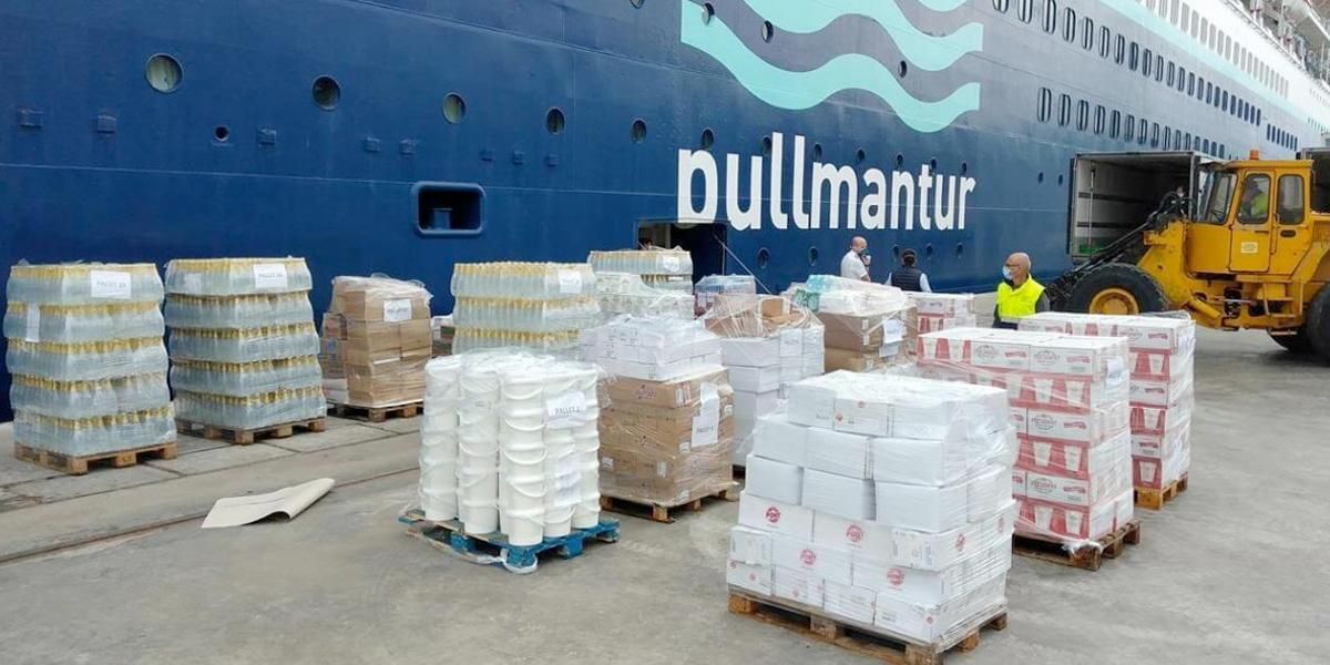 Pullmantur Cruceros dona cerca de 10 toneladas de alimentos a los más necesitados
