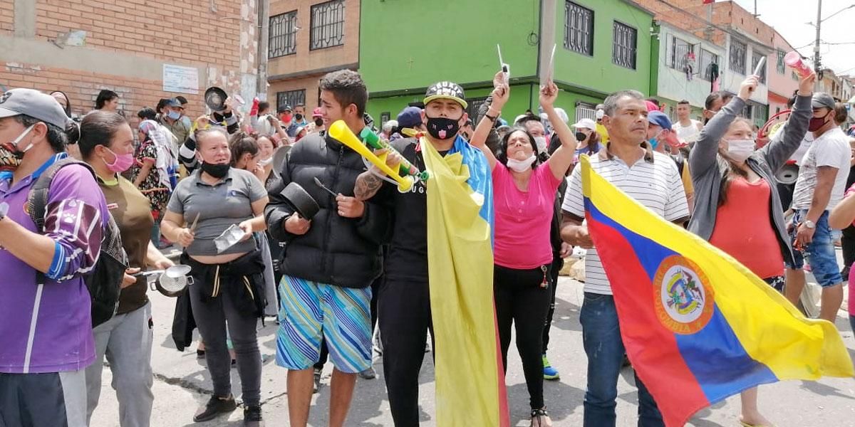 Decenas de habitantes en Ciudad Bolívar protestan por la falta de alimentos