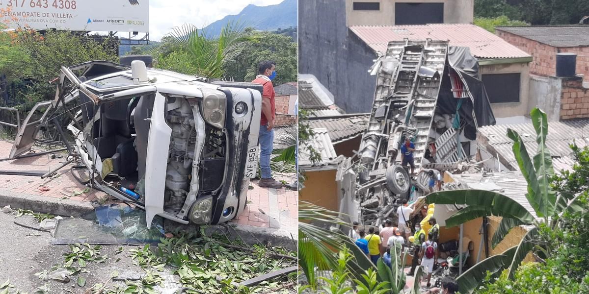 Grave accidente de tránsito en la vía Guaduas-Bogotá