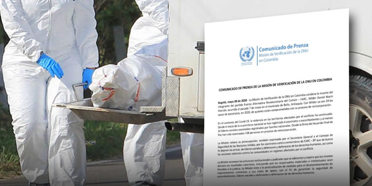 Misión de la ONU condena asesinato de desmovilizado de las Farc