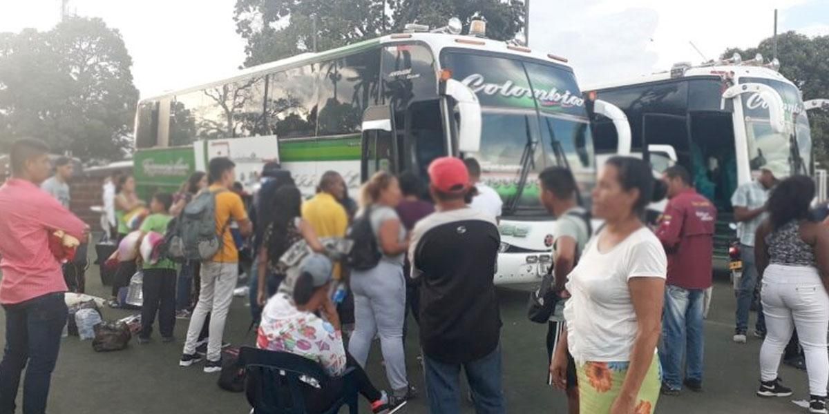 Terminal de Bogotá brinda opción para transporte de migrantes