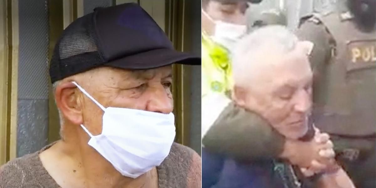 Inesperado acto de humildad de Néstor Novoa, vendedor ambulante de 70 años agredido por policía
