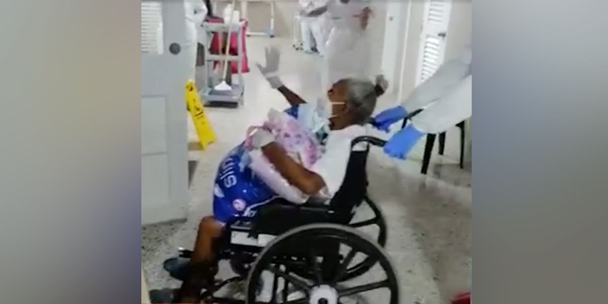 Una mujer de 82 años se recupera de COVID-19 en Cartagena