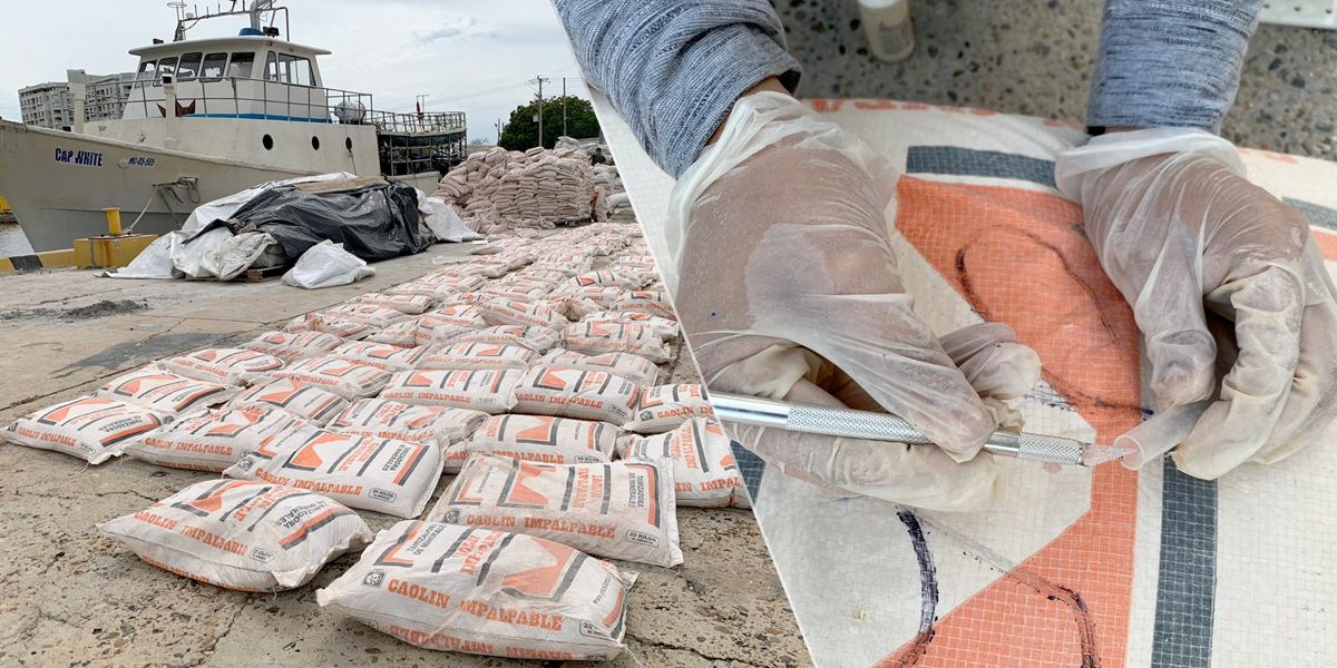 Incautan 7.575 kilos de cocaína en embarcación que iba desde Cartagena hacia Panamá