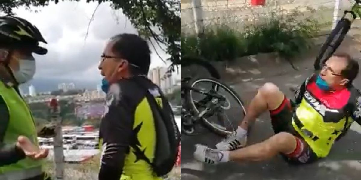neymar ciclista video bucarmanaga simulacion fingiendo