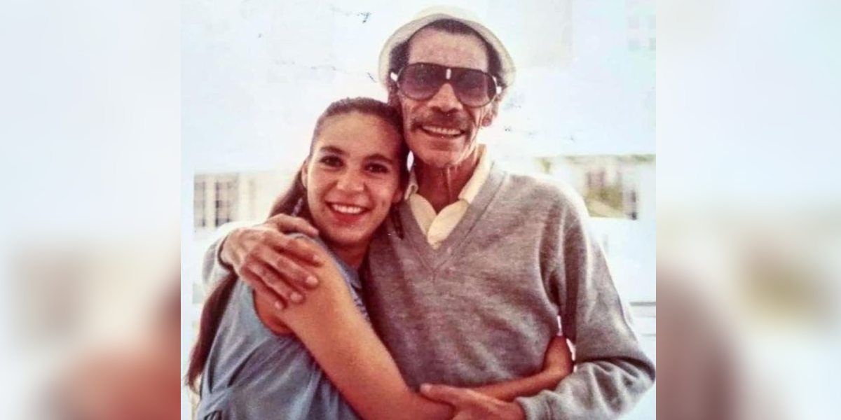 Revelan foto inédita de don Ramón Valdés junto a su hija