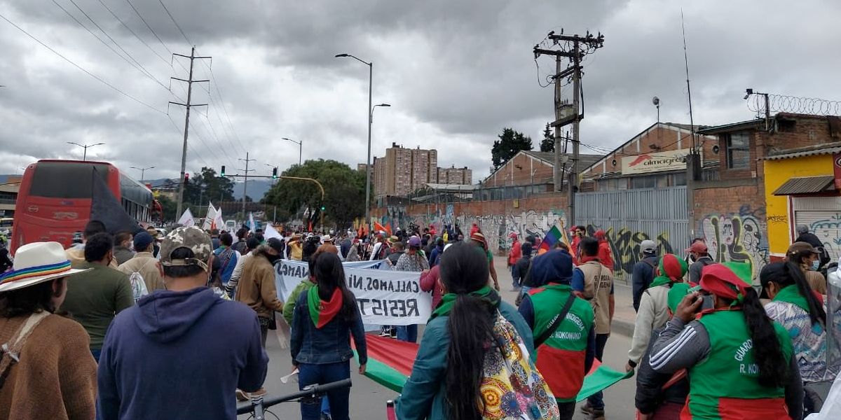 ‘Caminata por la dignidad’ llegó a Bogotá para denunciar asesinatos