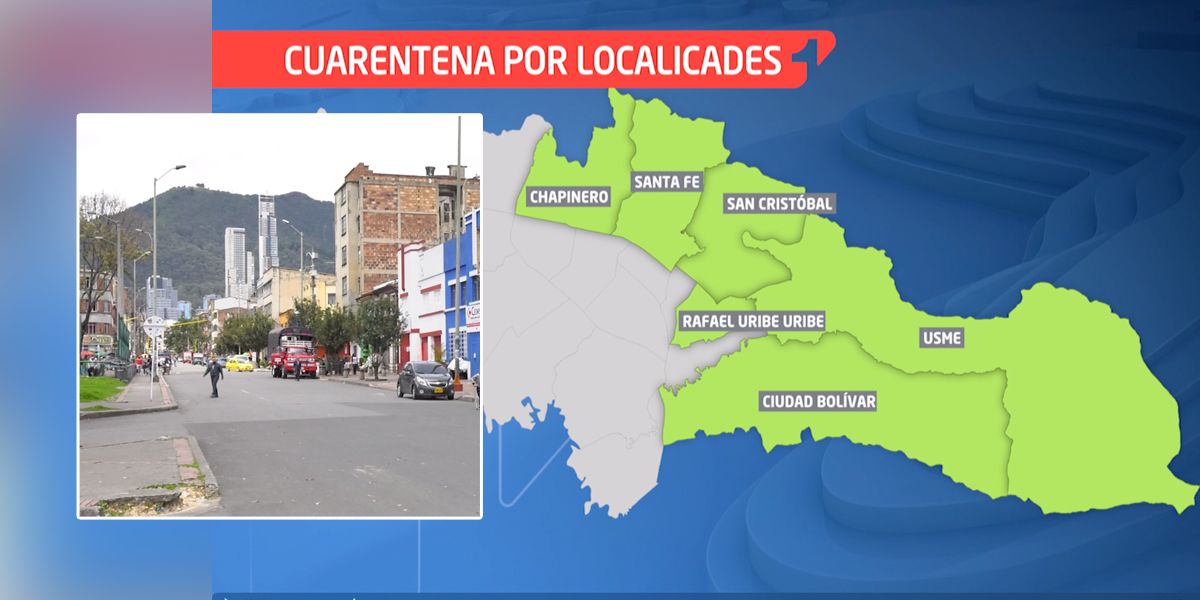 Bogotá: primeras localidades que entran a cuarentena a partir de este lunes