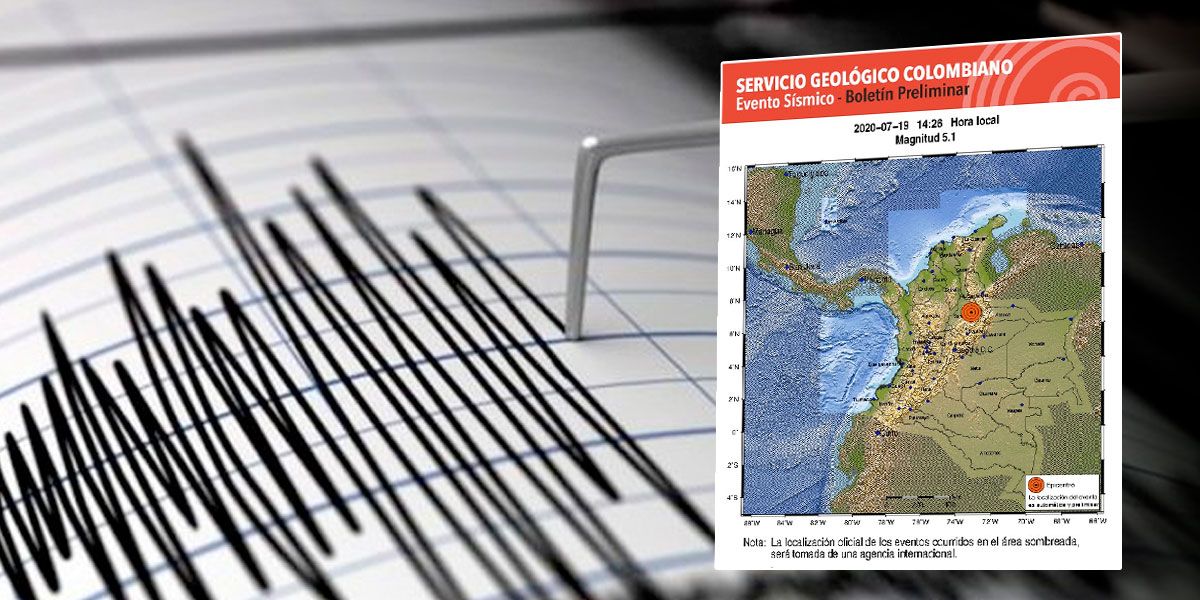 Sismo de magnitud 5.1 en Santander, se sintió en varias regiones de Colombia