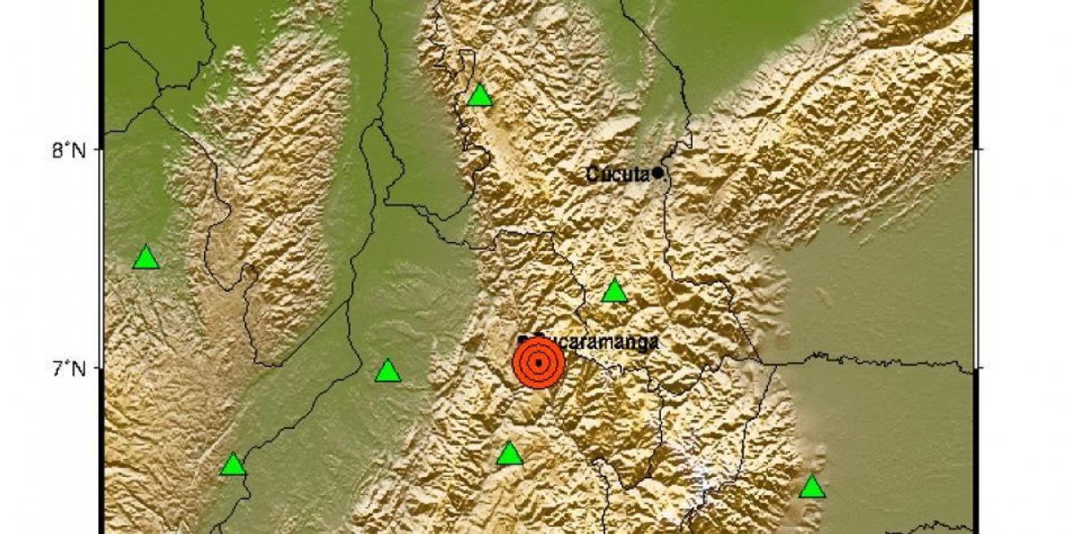 Fuerte sismo de 5.0 se registró este martes en Santander