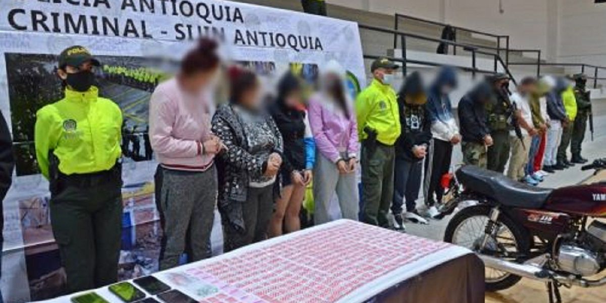 Cae banda ‘Los Pamplonas’, dedicada al sicariato y venta de drogas en Antioquia