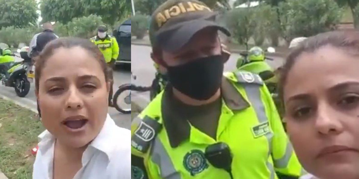 mujer quiso denunciar policia sin casco soat tecnomecanica