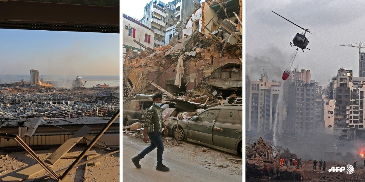 Imágenes Beirut luego de explosión