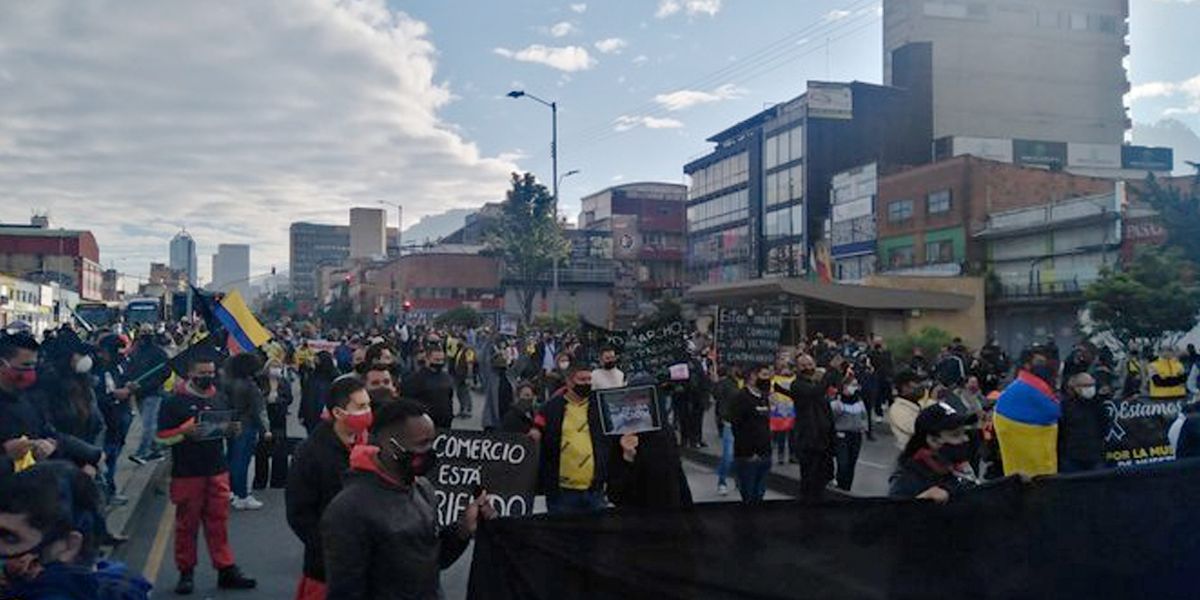 Protesta Comerciantes Bogotá