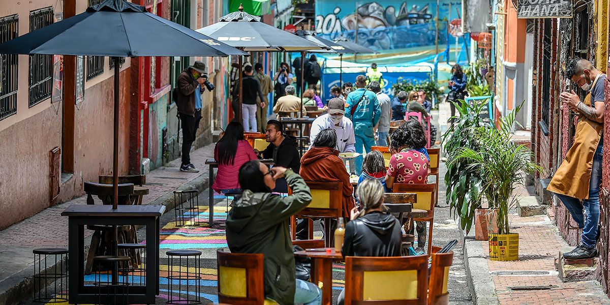 Empezaron a funcionar los restaurantes a cielo abierto en Bogotá