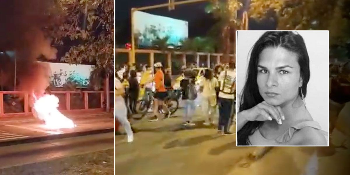 (Video) Conmoción y disturbios por asesinato de Juliana Giraldo a manos de un soldado