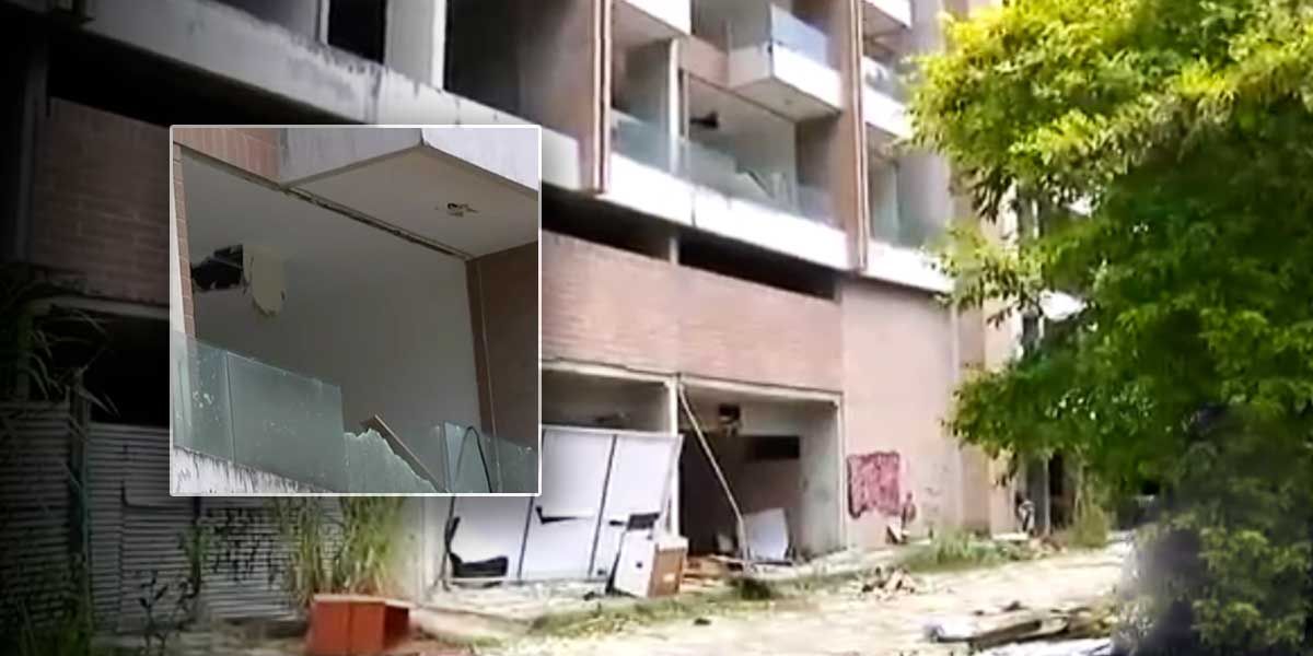 roban edificio pedazos Medellín