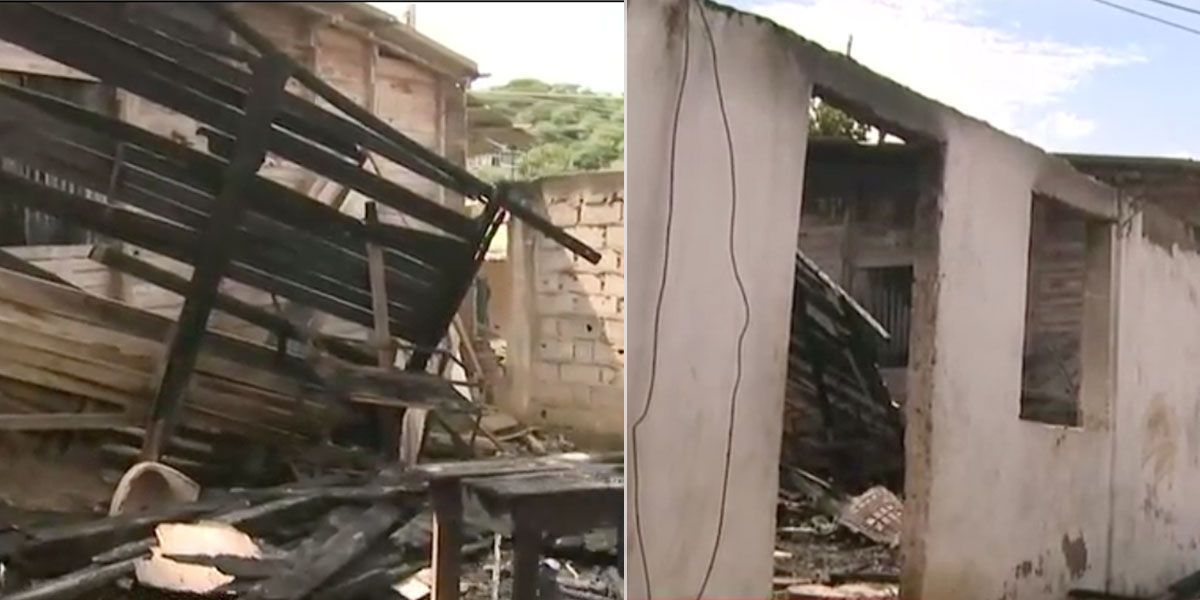 Mujer quemó su casa en Cartagena