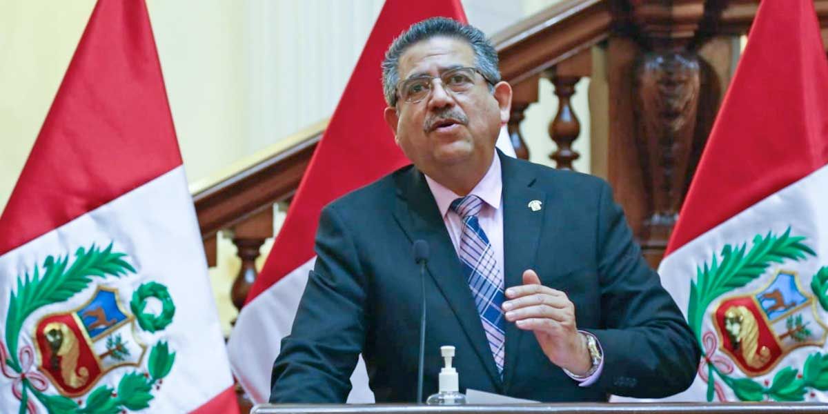 Manuel Merino presidente de Perú