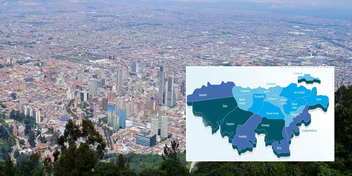 Localidades con más casos COVID-19 en Bogotá