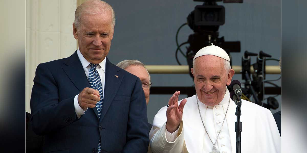 Papa Francisco habló Joe Biden felicitarlo