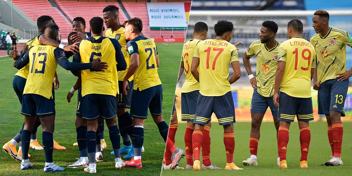Colombia Ecuador Catar 2022 Eliminatorias Fútbol Partido