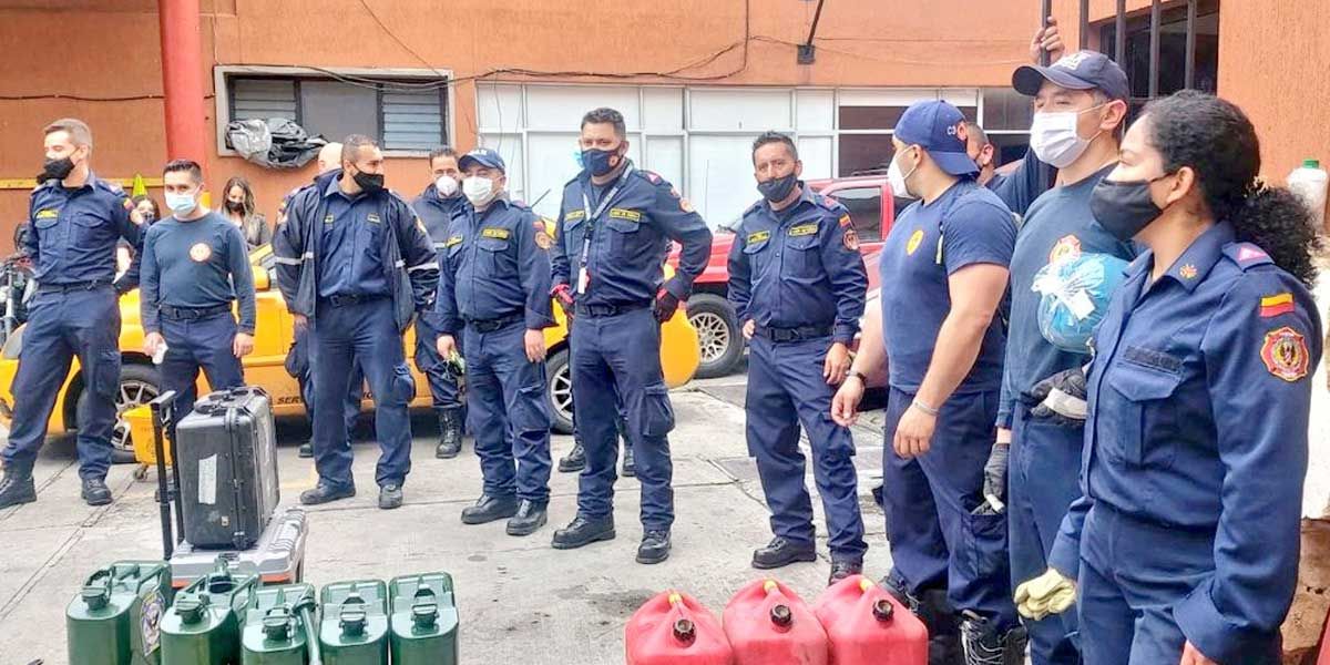 bomberos Bogotá viajan San Andrés Providencia