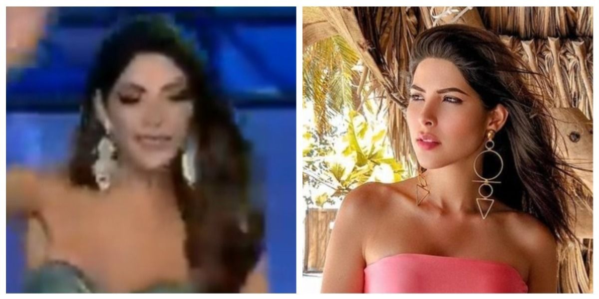 Laura Olascuaga tuvo un desliz en pasarela durante Miss Universe Colombia