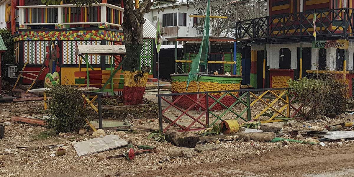 Sitios turísticos San Andrés totalmente destruidos