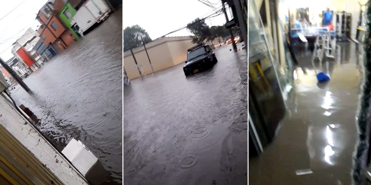 Reportan inundaciones en el sector del 7 de agosto