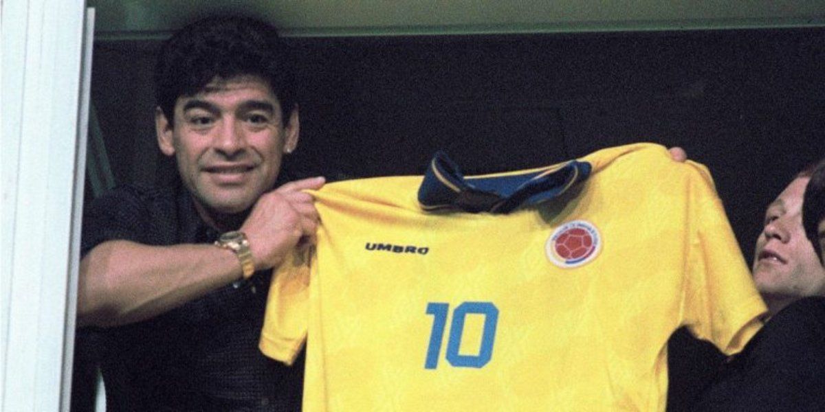Pibe Valderrama y Diego Maradona