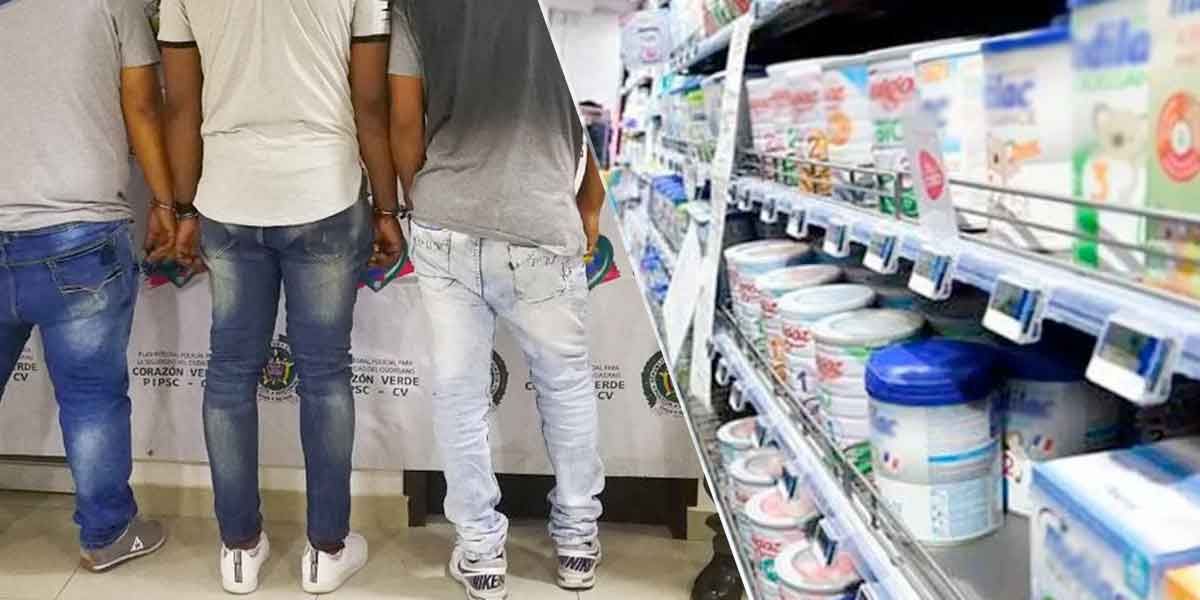 Sorprenden tres hombres falsificando comida para bebé, productos de aseo y maquillaje en Bogotá